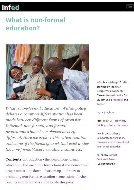 picture_Education Pdf 112042 | Smith What Is Non Formal Education