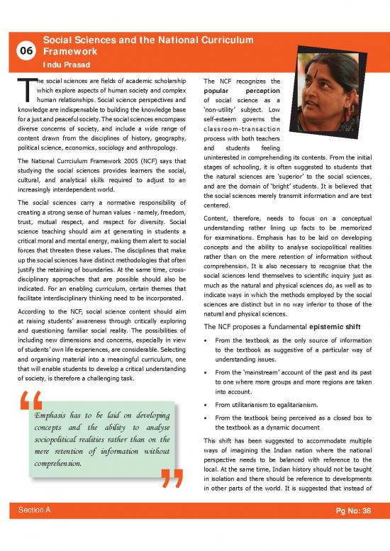 picture_Ncf 2005 Pdf 111772 | Social Sciences And The National Curriculum Framework2010issuexv