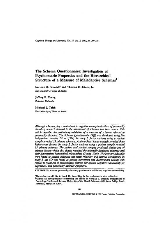 picture_Study Pdf 110021 | The Schema Questionnaire