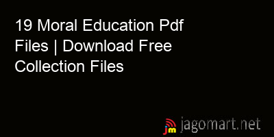 picture 19 Moral Education Pdf Files | Download Free Collection Files