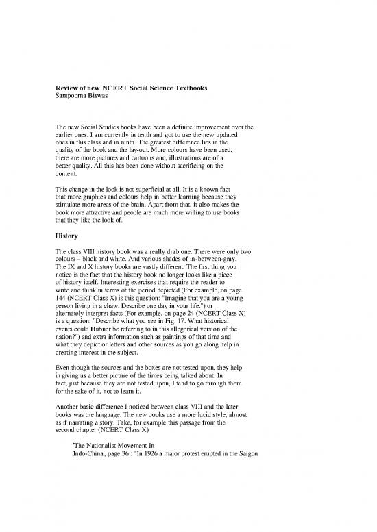 picture1_Ncert Books Of Social Science 114774 | 01 04 Review Social Science Textbook Enpdf
