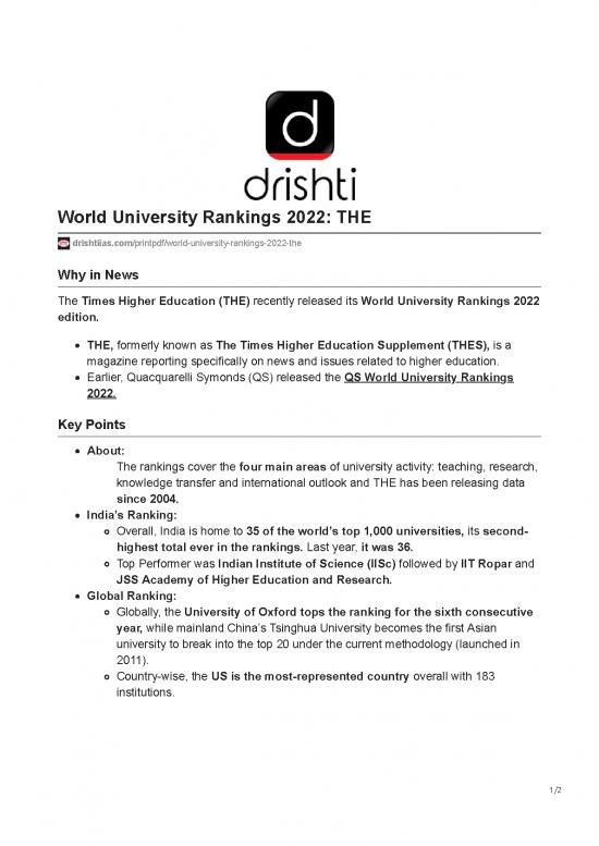 picture Education Pdf 113129 | 1632537316 World University Rankings 2022 The