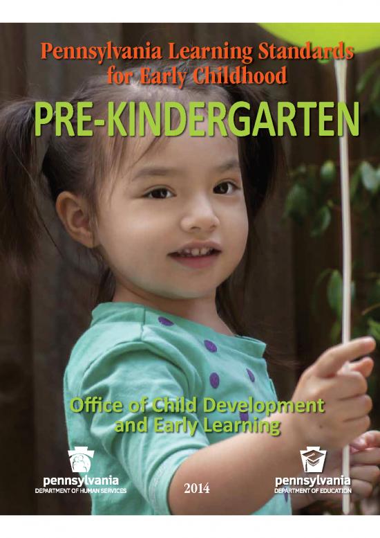 picture_Learning Pdf 113551 | 2014 Pennsylvania Learning Standards For Early Childhood Prekindergarten