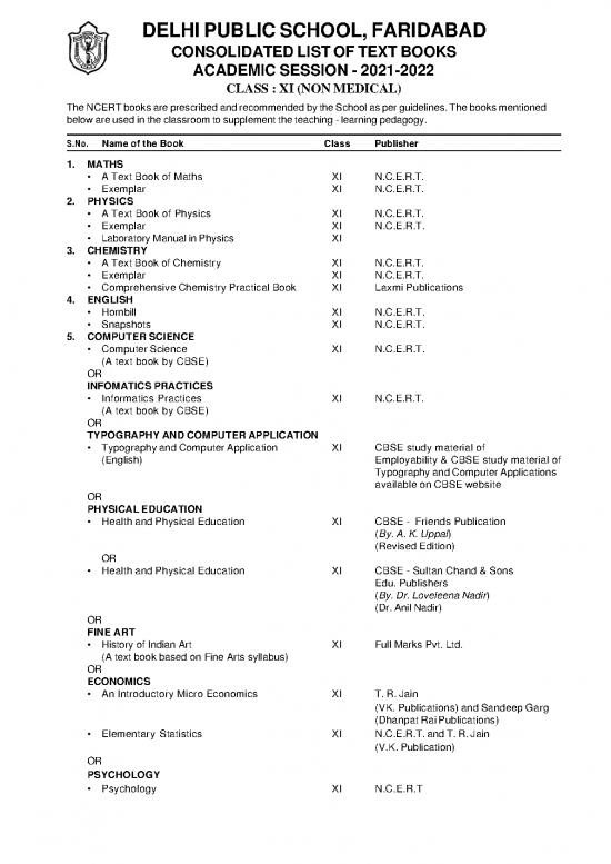 picture1_Learning Pdf 112864 | 20210515060319book List Xi2021 22