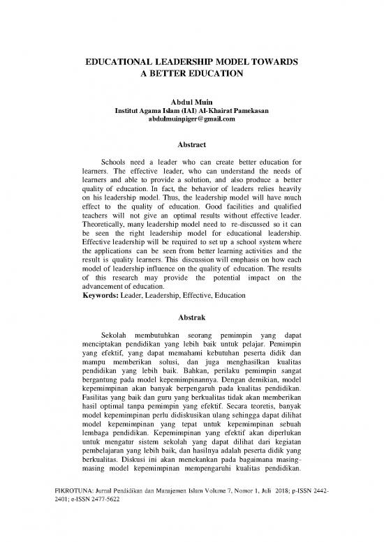 picture Education Pdf 112418 | 264619 Educational Leadership Model Towards A B 5fdac7f0
