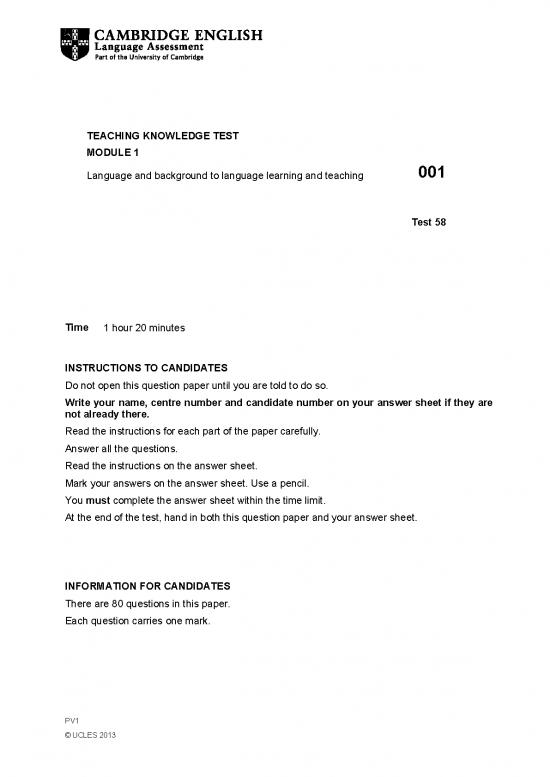 picture1_Learning Pdf 112992 | 269814 Tkt Module 1 Sample Paper Document