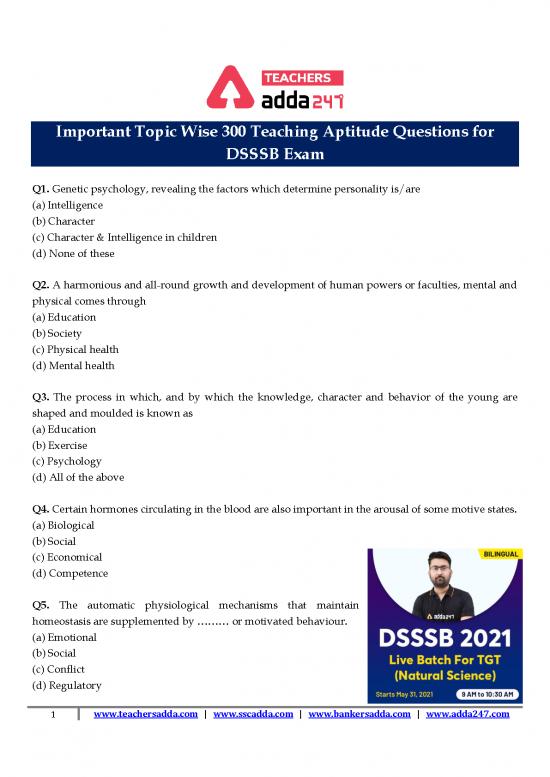picture1_Education Pdf 112877 | 300 Question Of Teaching Aptitude