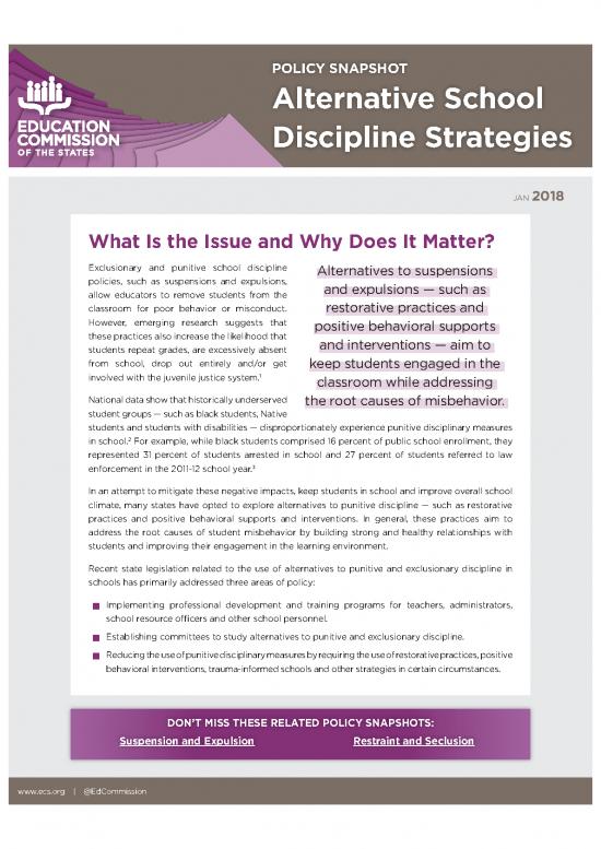 picture Justice Pdf 114745 | Alternative School Discipline Strategies