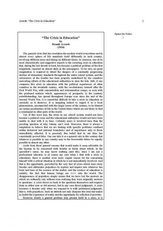 picture1_Education Pdf 112802 | Arendt Crisis In Education 1954
