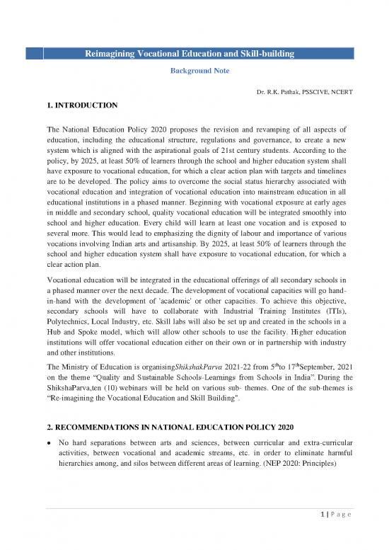 picture Education Pdf 113163 | Background Note Reimagining Vocational Education Skill Building Revised