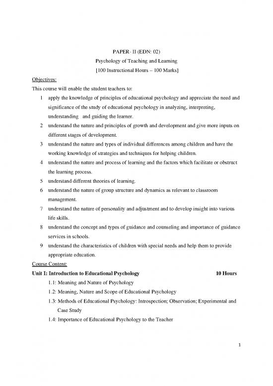 picture1_Educational Psychology Pdf 112918 | Bed Psychology Of Teaching And Learning 2013 14