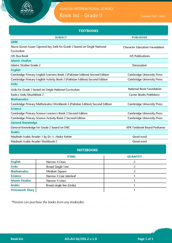 picture Education Pdf 112904 | Book List Grade 2 2022 2023