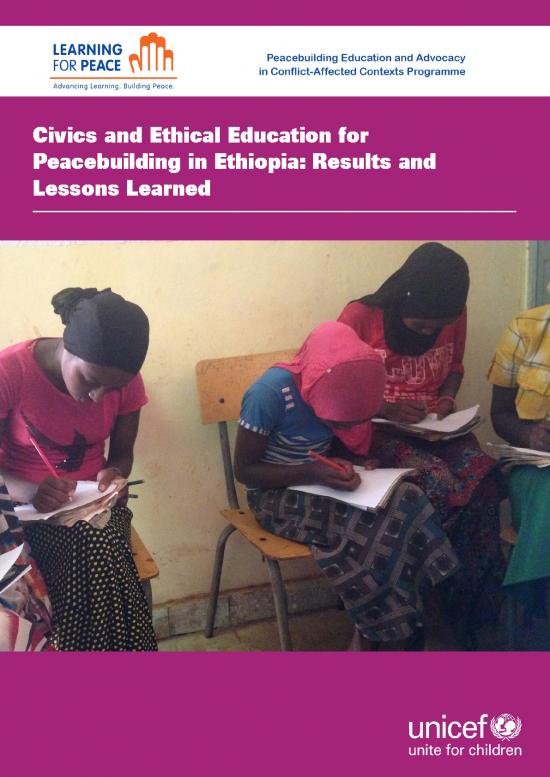 picture1_Education Pdf 112876 | Civics And Ethical Education For Peacebuilding In Ethiopia Results And Lessons Learned