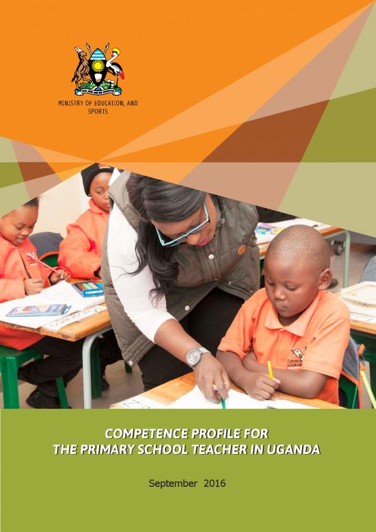 picture_Education Pdf 113157 | Competence Profile For The Primary School Teacher In Uganda