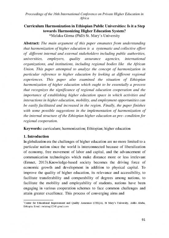 picture Education Pdf 112633 | Curriculum Harmonization In Ethiopian Public Universities Is It A Step