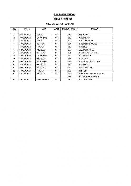 picture_Education Pdf 112606 | Date Sheet Board Exam November December 2021 Xii