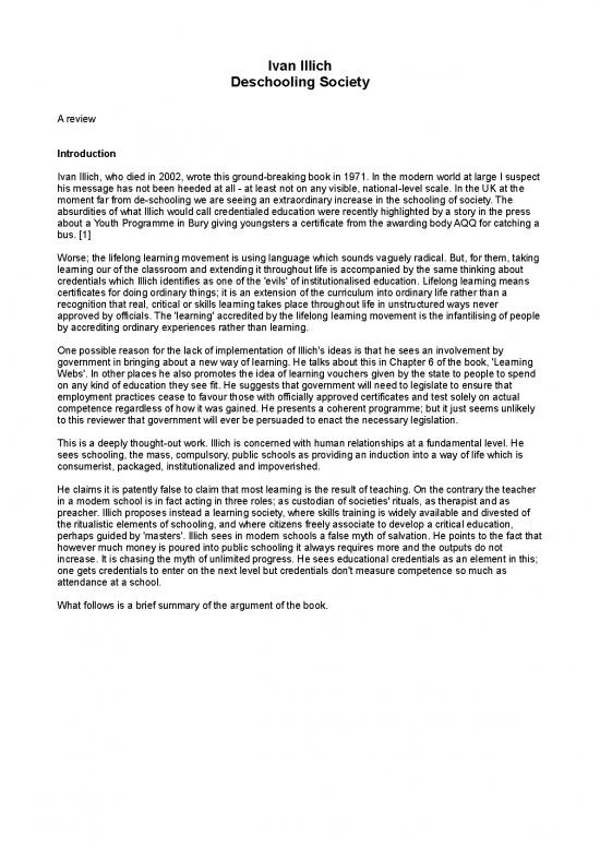 picture1_Education For All Pdf 114043 | Deschooling Society A Brief Summary