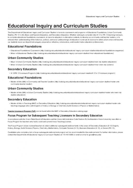 picture_Teaching Pdf 113894 | Educational Inquiry Curriculum Studies