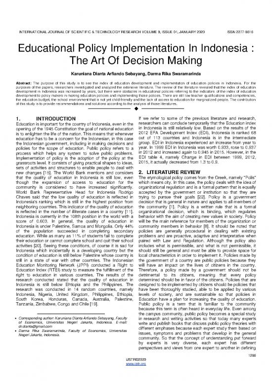 picture1_Study Pdf 114855 | Educational Policy Implementation In Indonesia The Art Of Decision Making