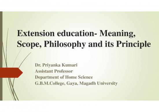 picture Education Pdf 113437 | Extension Education Meaning,scope,philosophy And Principles