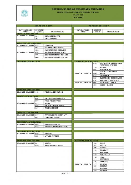 picture_Education Pdf 113016 | Final Date Sheet 2021   Xii