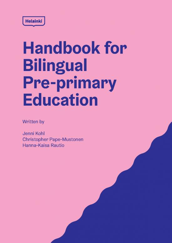 picture_Pre Primary Education Pdf 114210 | Handbook For Bilingual Pre Primary Education