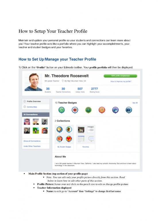 picture_Teacher Profile Pdf 113792 | How To Setup Your Teacher Profile