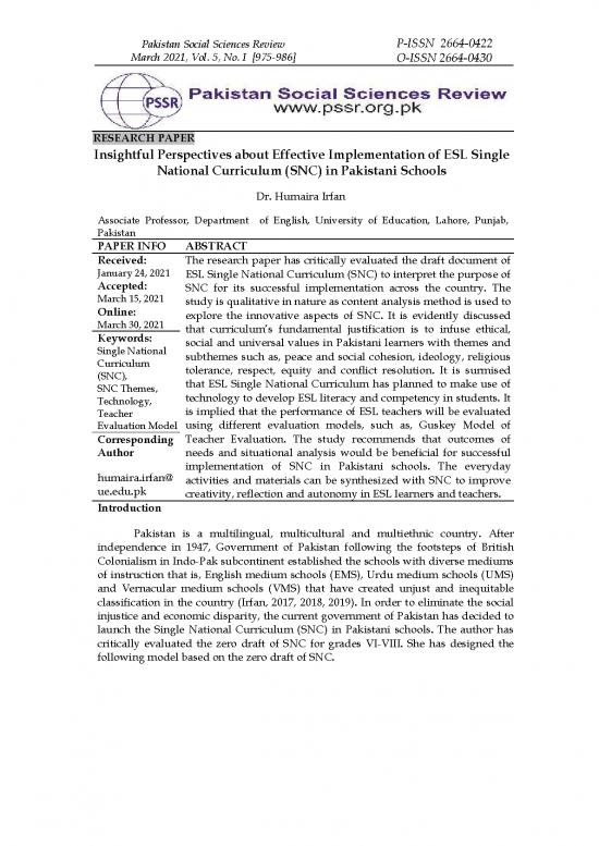 picture_Study Pdf 114384 | Insightful Perspectives About Effective Implementation Of Esl Single National Curriculum Snc In Pakistani Schools