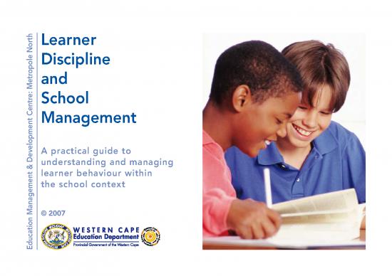 picture Classroom Management Pdf 114557 | Learner Discipline And School Management