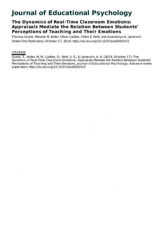 picture1_Education Pdf 112914 | Lipnevich Eece 2019 Goetz Et Al Jep