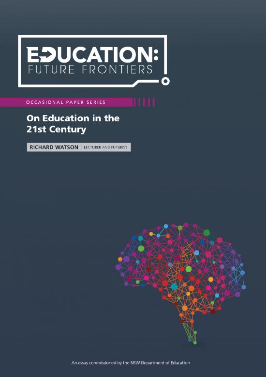 picture_21st Century Education Pdf 114378 | On Education Richardwatson