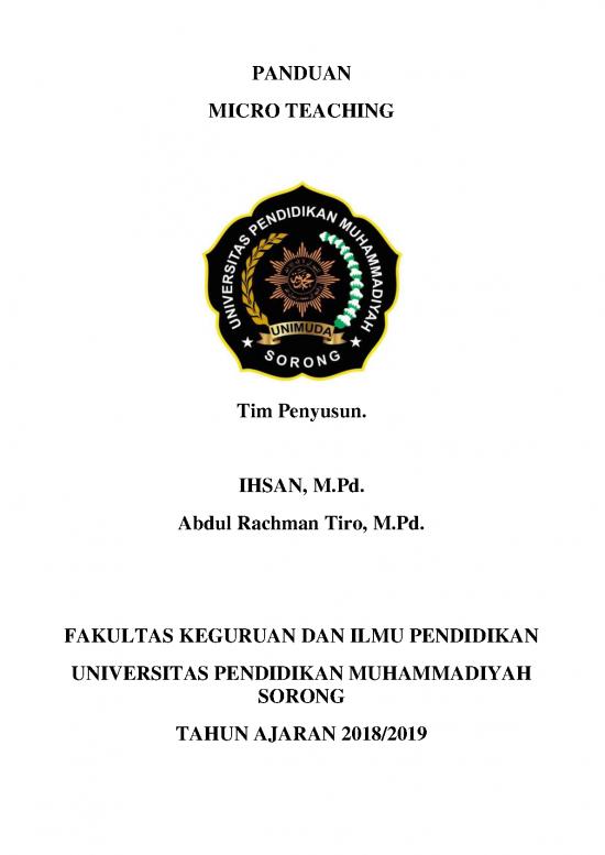 picture_Micro Teaching Pdf 112830 | Panduan Pembelajaran Micro Teaching