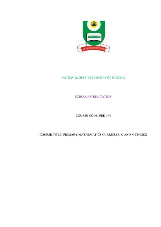 picture_Ped 144 Primary Mathematics Curriculum And Methods
