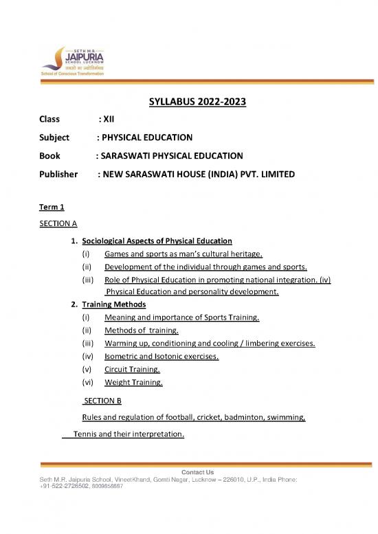 picture1_Education Pdf 112703 | Physical Education Class 12 2022 2023