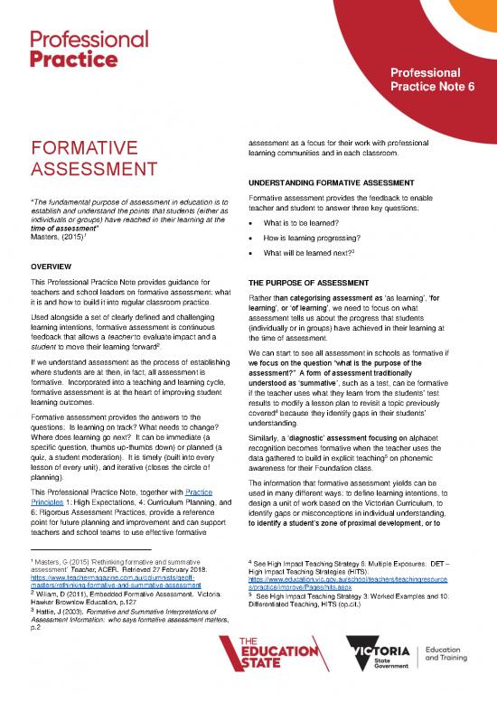 picture_Education Pdf 113170 | Professional Practice Note 6 Formative Assessment