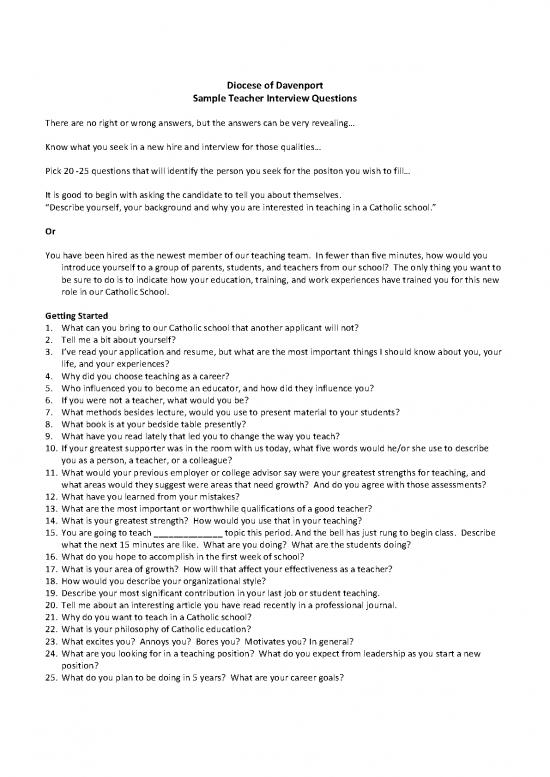 picture Education Pdf 113089 | Sample Interview Questions For Teachers 1