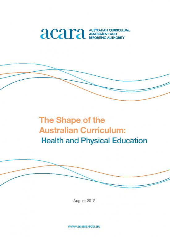 picture1_Education Pdf 112886 | Shape Of The Australian Curriculum Health And Physical Education