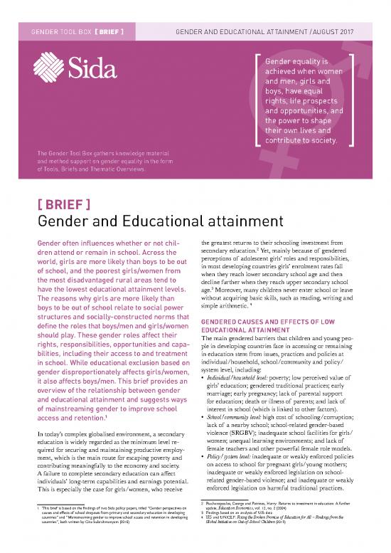 picture_Secondary Education Pdf 113908 | Sida61xxxen Gender And Educational Attainment