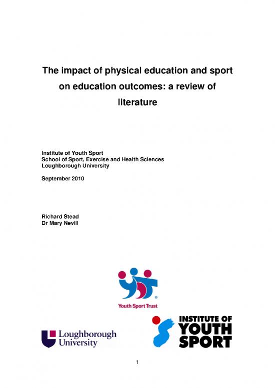 picture_Education Pdf 113293 | Stead And Neville   The Impact Of Physical Education And Sport On Education Outcomes 0