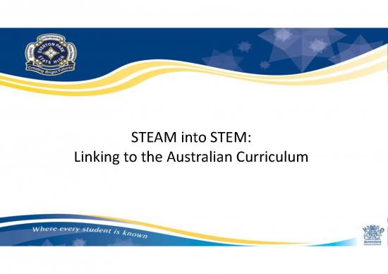 picture_Steam Curriculum Pdf 114572 | Steam Into Stem Linking To The Australian Curriculum