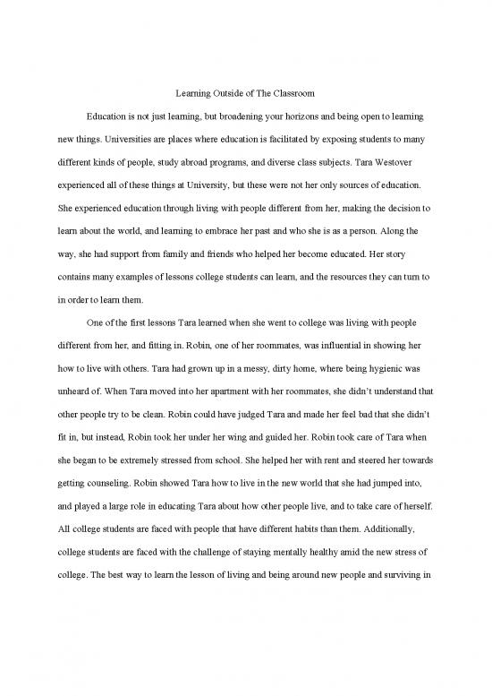 picture1_Education Pdf 113066 | Tara Westover Essay Felicia Seybold