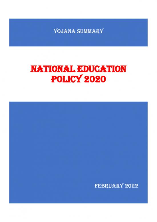picture_Education Pdf 112842 | Yojana Summary February 2022 Vajiram
