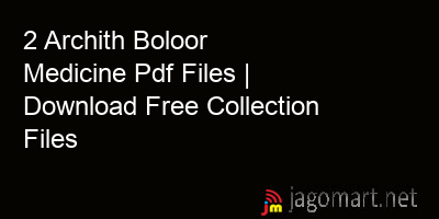 picture 2 Archith Boloor Medicine Pdf Files | Download Free Collection Files