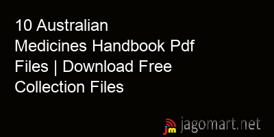 picture 10 Australian Medicines Handbook Pdf Files | Download Free Collection Files
