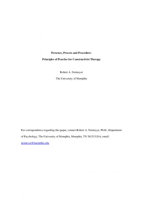 picture_The Presence Process Pdf 117365 | 3 Ps Neimeyer Presence Process And Procedure