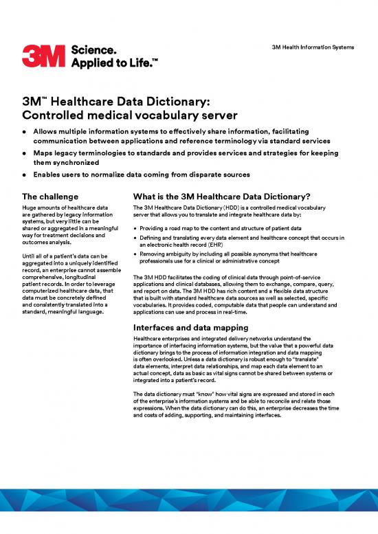 picture Medical Vocabulary Pdf 115342 | 3m Hdd Overview Fact Sheet