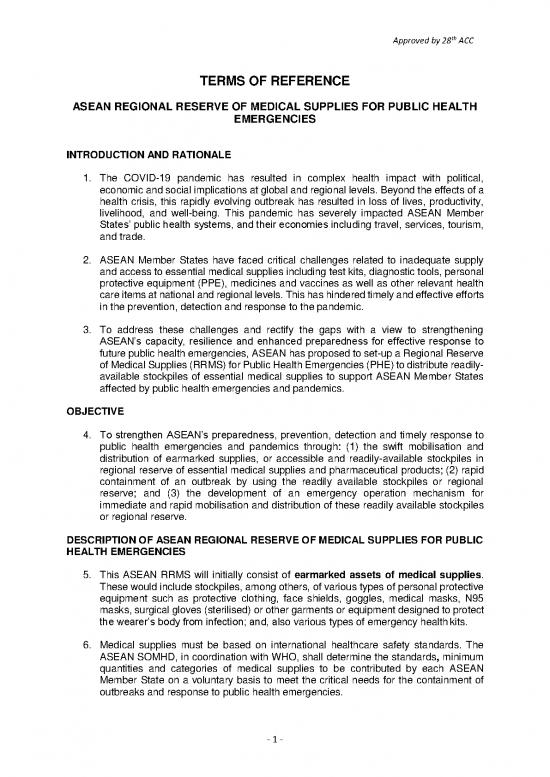 picture1_Medical Terms Pdf 115239 | 54 Finalised And Approved Tor Asean Regional Reserve For Medical Supplies