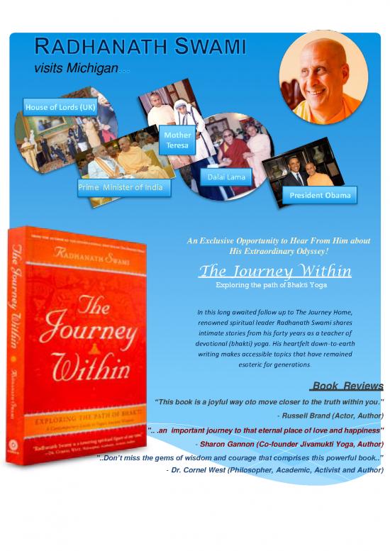 picture The Journey Home Radhanath Swami Pdf 116907 | About Radhanath Swampdf