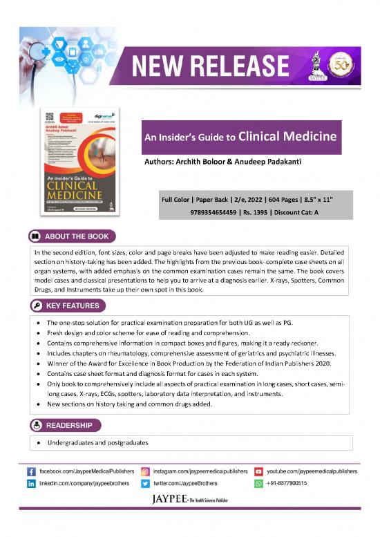 picture_Boloor Medicine Book Pdf 115969 | Archith Boloor  An Insider Guide To Clinical Medicine 2e