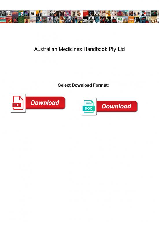 picture Australian Medicines Handbook Pdf 116396 | Australian Medicines Handbook Pty Ltd